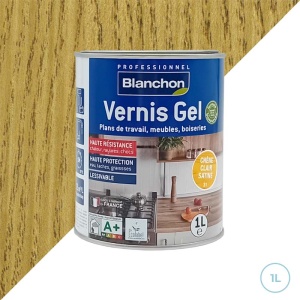 Vernis gel bio pour meubles et boiseries 1L - Blanchon chêne clair