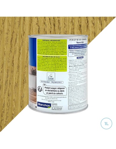 Vernis gel bio pour meubles et boiseries 1L - Blanchon chêne clair