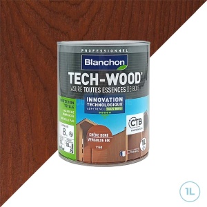 Blanchon - Lasure tech-wood bois extérieurs 1L chêne doré