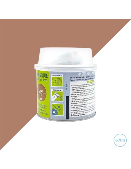 Mastic bois polyester chêne 670g Blanchon Mastic bois polyester chêne 670g Blanchon
