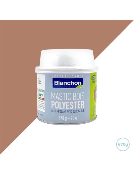 Mastic bois polyester chêne 670g Blanchon Mastic bois polyester chêne 670g Blanchon