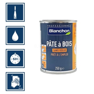 Blanchon pâte à bois 250g chêne blanchi 2