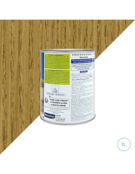 Vernis chêne doré gel biosourcé Blanchon 1L