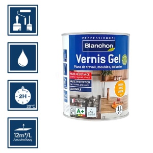 Vernis chêne doré gel biosourcé Blanchon 1L 2