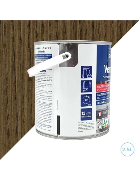 Vernis Blanchon gel biosourcé 2,5L chêne foncé - Plans de travail, meubles et boiseries