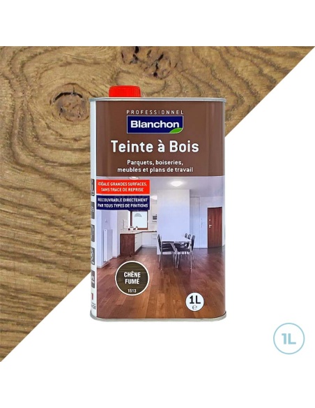 Teinte à bois pigmentaire chêne fumé 1L Blanchon