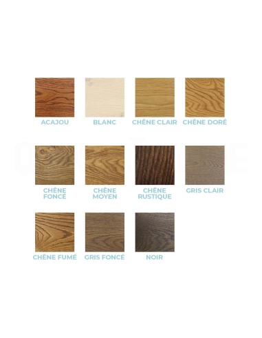 nuancier de Teinte à bois pigmentaire