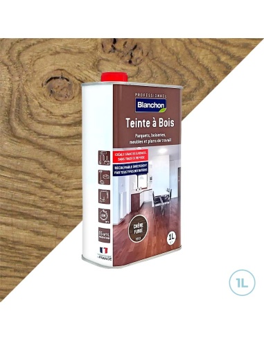 Teinte à bois pigmentaire chêne fumé 1L Blanchon