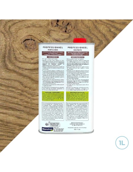 Teinte à bois pigmentaire chêne fumé 1L Blanchon