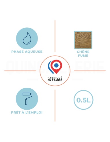 caractéristiques de Teinte à bois pigmentaire chêne moyen 0,5L Blanchon