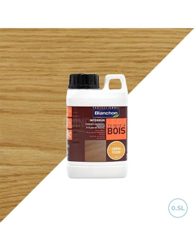 Teinte à bois chêne clair 0.5L Blanchon