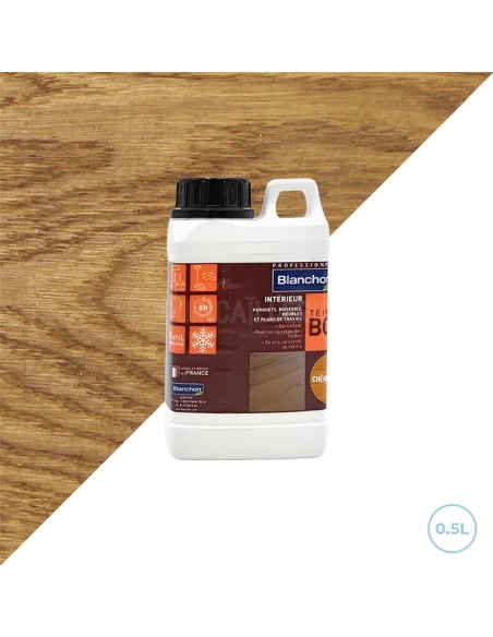 Teinte à bois pigmentaire chêne moyen 0,5L Blanchon